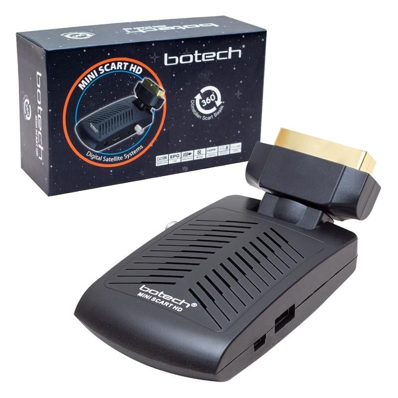 Botech Mini Scart + HDMI Girişli Mini HD Uydu Alıcısı