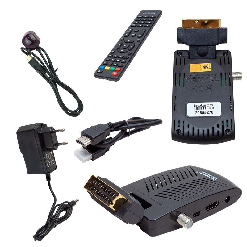 Botech Mini Scart + HDMI Girişli Mini HD Uydu Alıcısı