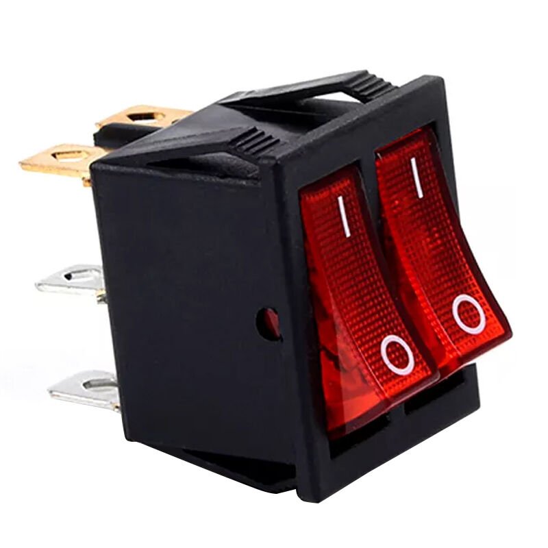 Powermaster IC-101 İkili Soba Anahtarı Işıklı Kırmızı