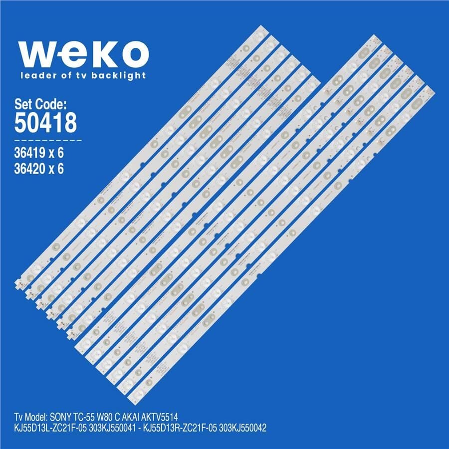 Wkset-5418 36419X6 36420X6 Kj55d13r/L-Zc21f-05 12 Adet Led Bar