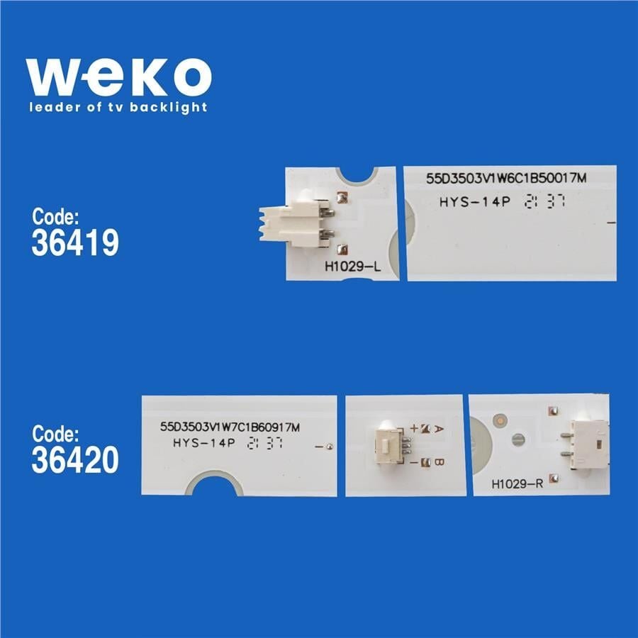 Wkset-5418 36419X6 36420X6 Kj55d13r/L-Zc21f-05 12 Adet Led Bar