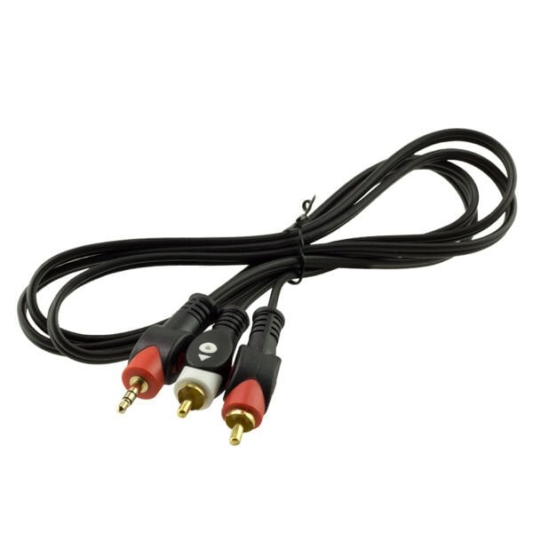 Powermaster 2RCA-3.5 Mm Stereo Erkek 1.5 Metre Kablo