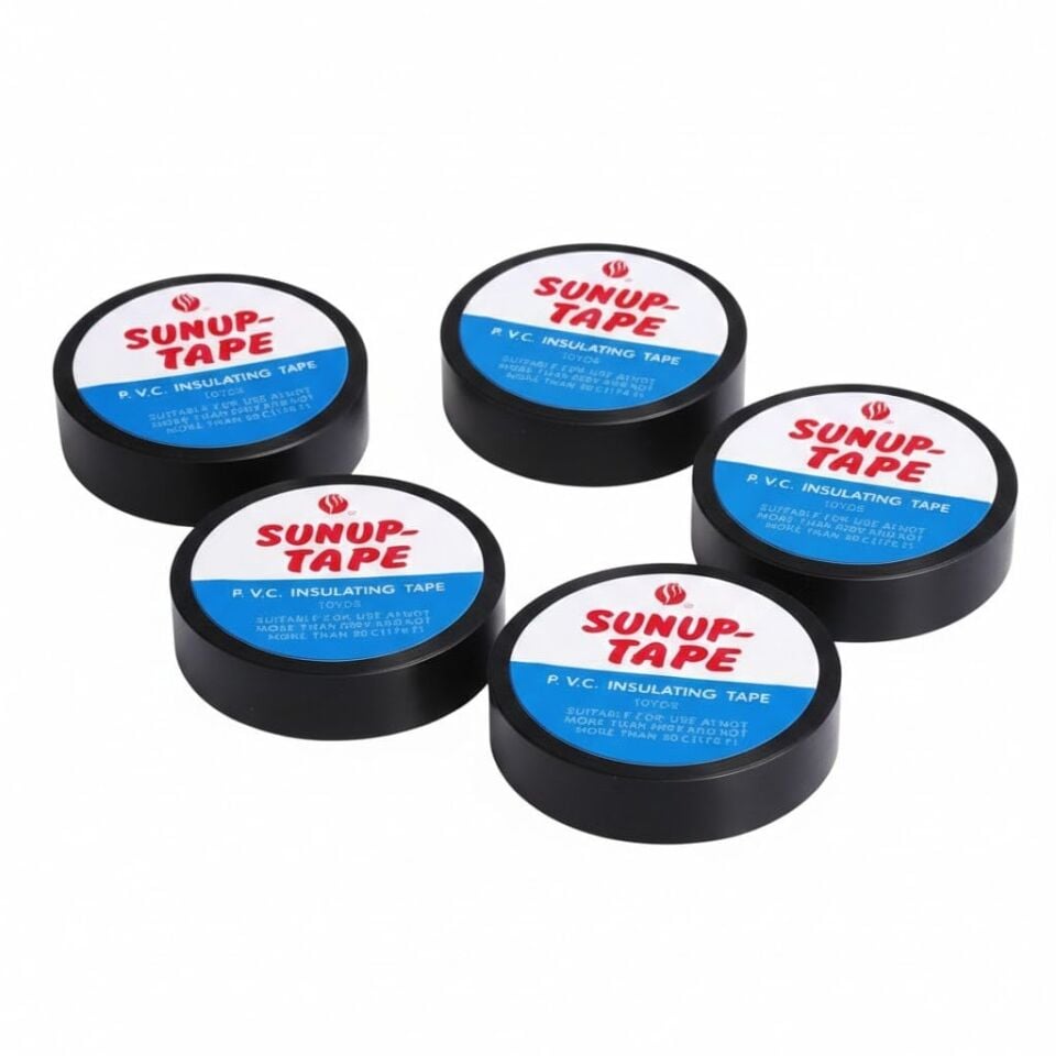 Sunup SN-27918 Siyah 0.13X18mm İzole PVC Elektrik Yalıtım Bant