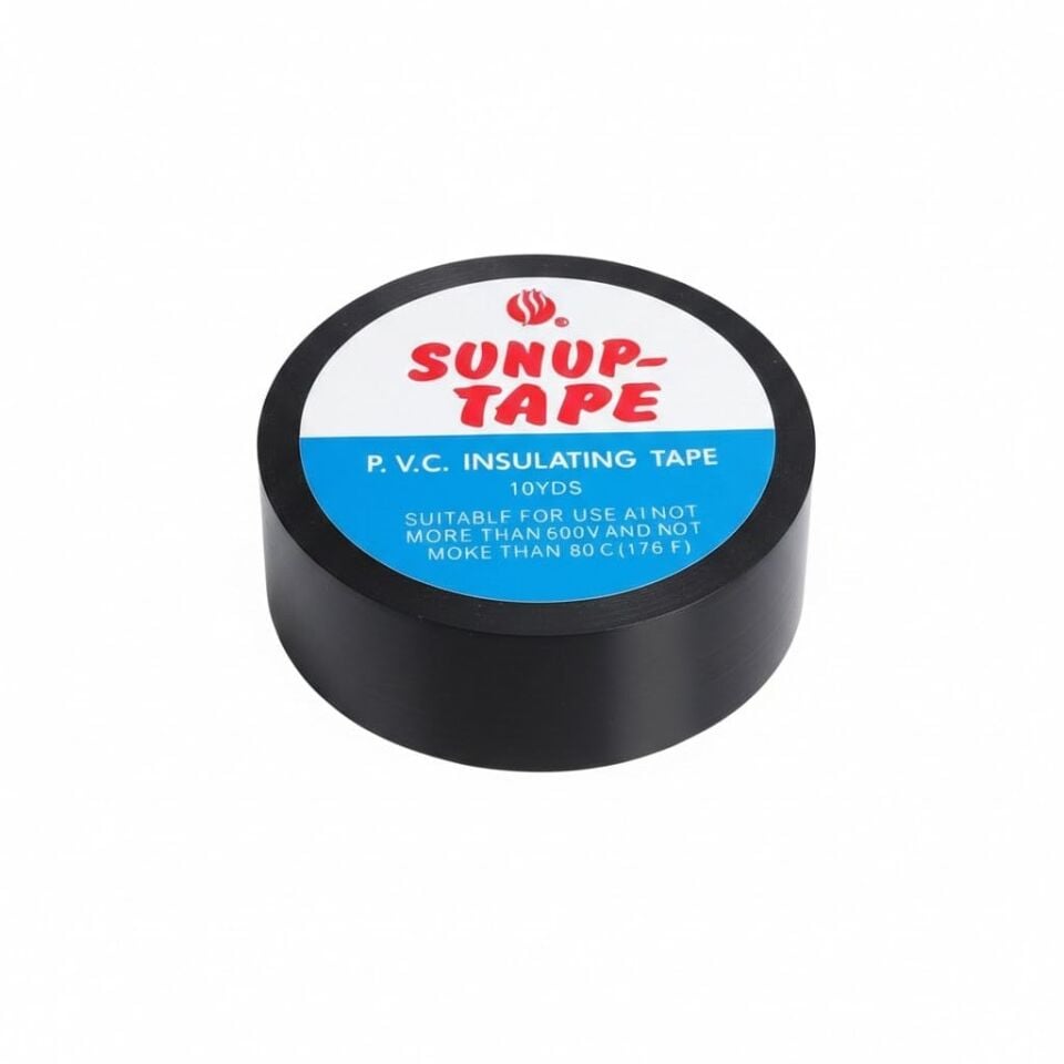 Sunup SN-27918 Siyah 0.13X18mm İzole PVC Elektrik Yalıtım Bant