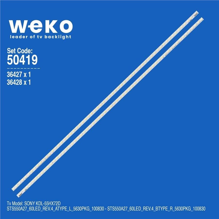 Wkset-5419 36427X1 36428X1 Sts550a27_60Led_Rev.4 2 Adet Led Bar (60Led)