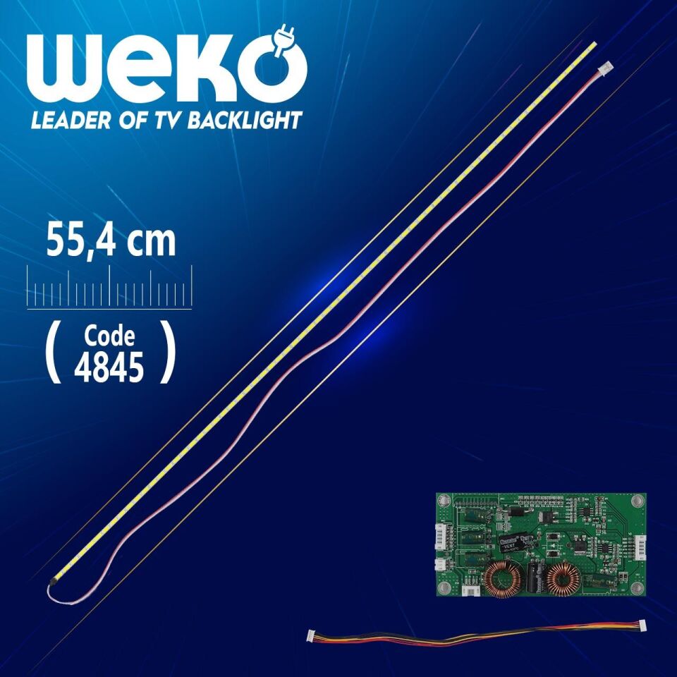 50'' Universal E-Led 63 Ledli (7020) 554Mm 360-450Ma 63-66V Çift Led+Sürücü+Kablo Takım (Wk-1371)