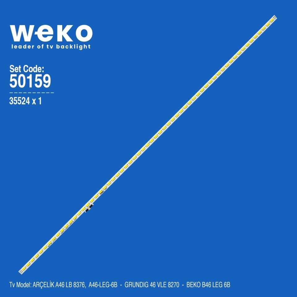 Wkset-5159 35524X1 Samsung 2013Sls46 7030Nnb Cha 2D 60 Rev1.0 1 Adet Led Bar (60Led)