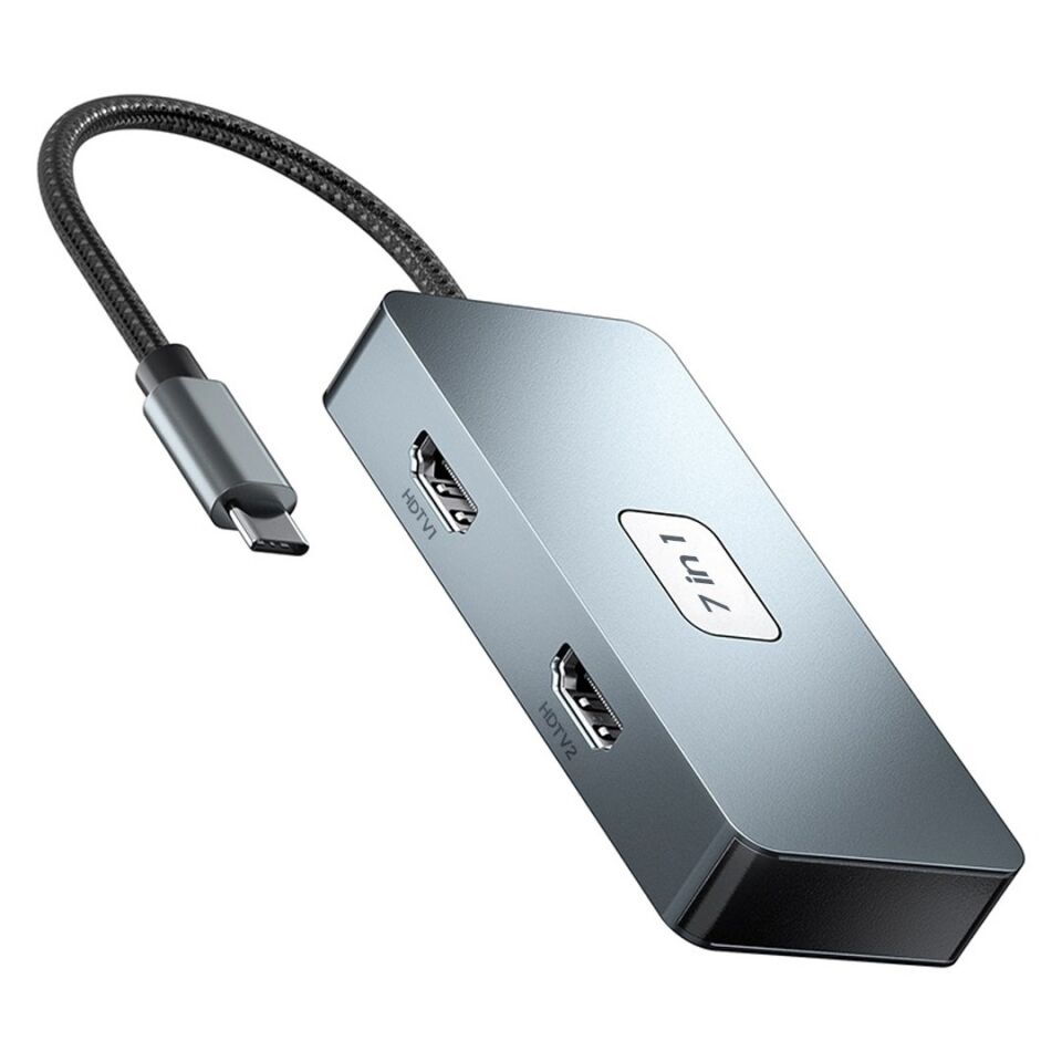 Powermaster PM-25078 7 in 1 Type-C USB-C Hub