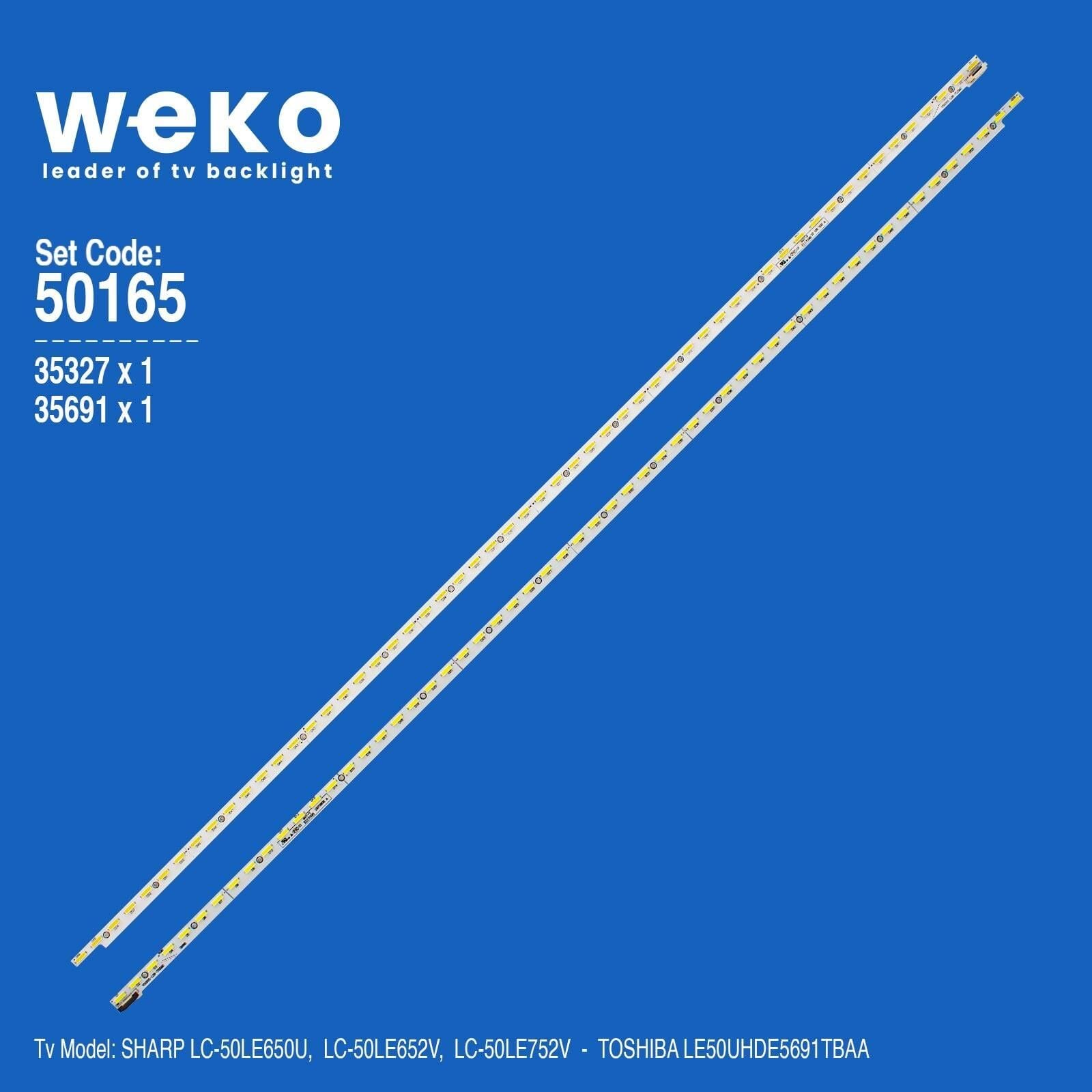 Wkset-5165 35327X1 35691X1 V500H1-Ls6 2 Adet Led Bar (56Led)