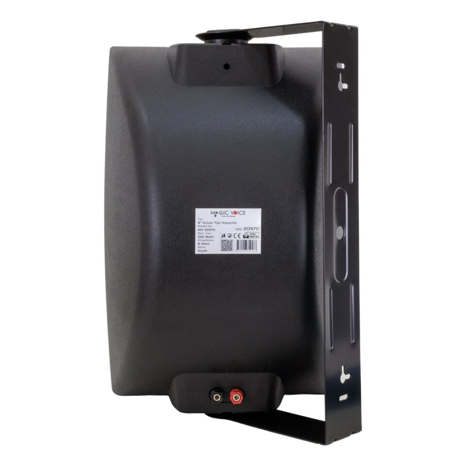 Magicvoice MV-20970 İki Yollu 8'' 20cm 8 Ohm 250W Trafosuz Siyah Hoparlör