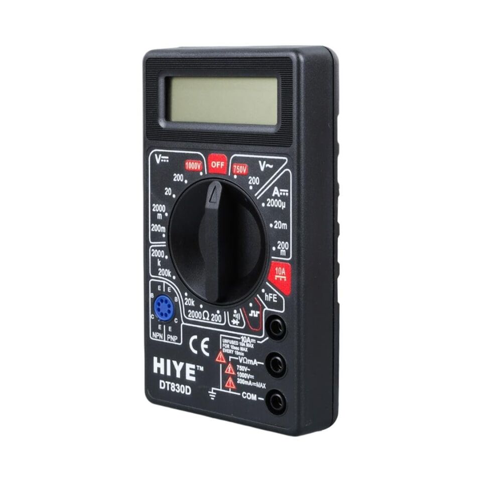 Hiye DT-830D Dijital Avometre Multimetre Ölçü Aleti