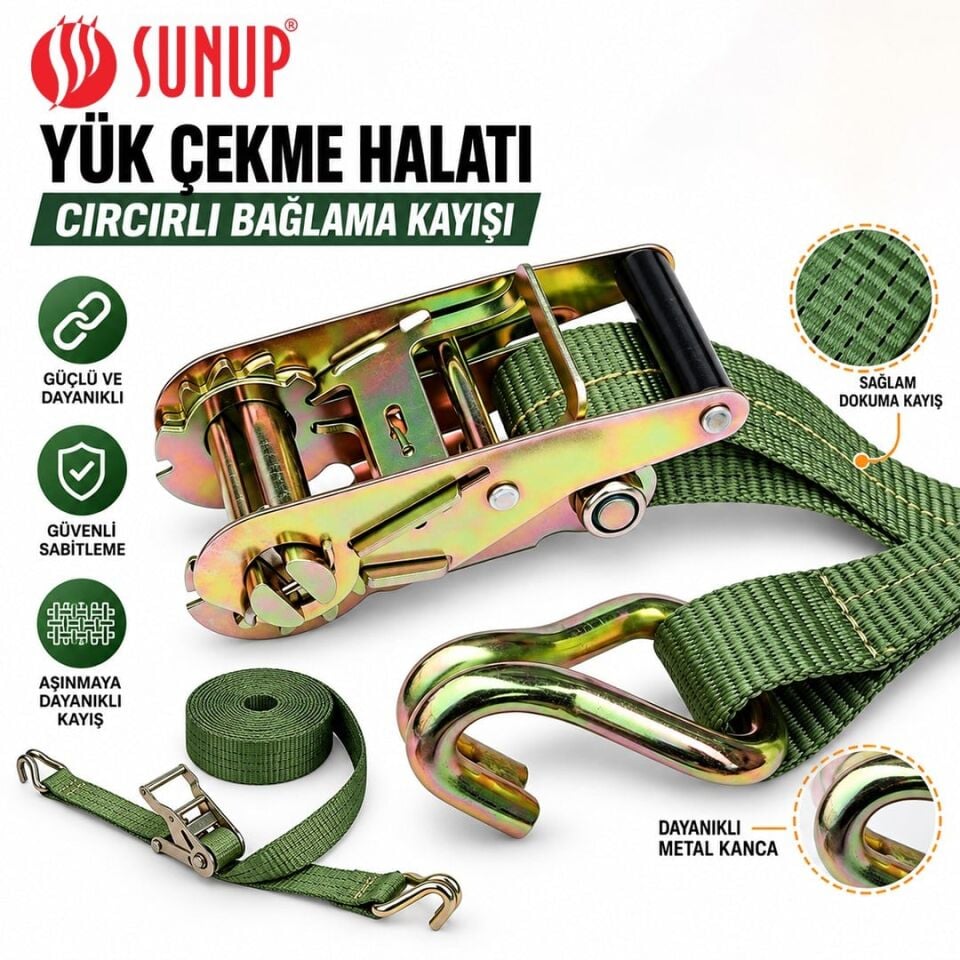 Sunup SN-37785 8 Metre Yük Çekme Halatı