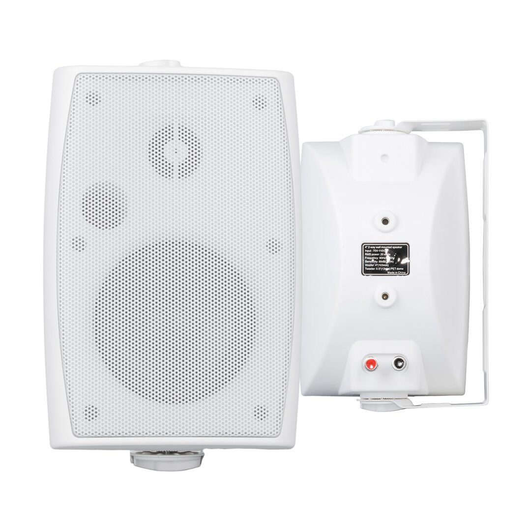 MagicVoice MV-21667 110 Volt - 150 Watt 8 Ohm 4'' İki Yollu Beyaz Trafolu Sütun Hoparlör