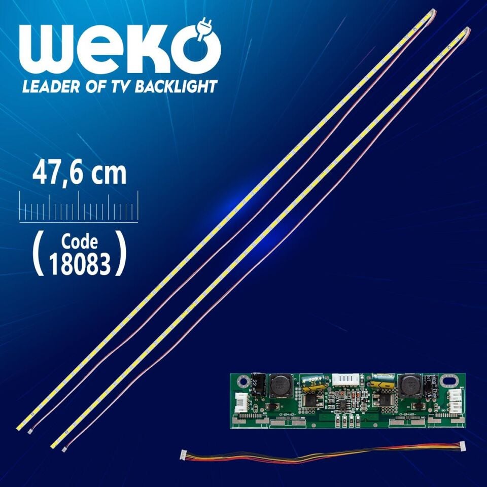 43'' Inch 51 Ledli 47 Cm Universal Tv E-Led Takımı