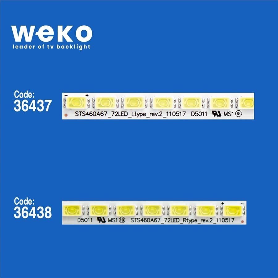 Wkset-5422 36437X1 36438X1 Sts460a67_72Led 2 Adet Led Bar (72Led)