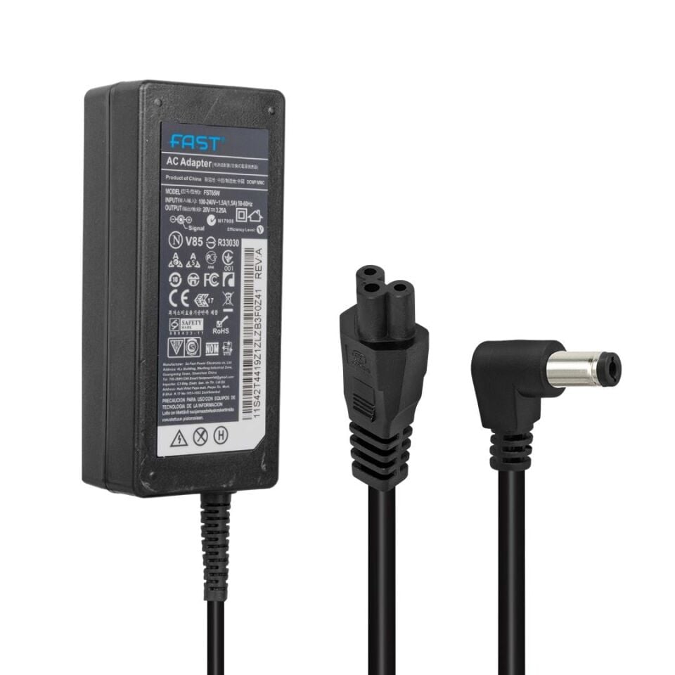 Fast 20 Volt -3.25 Amper Acer Uyumlu Notebook Adaptör