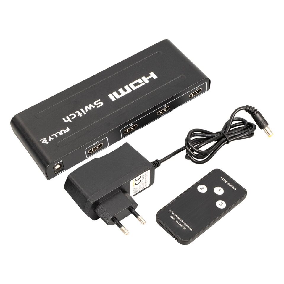 Fully G-538H 3 Giriş 1 Çıkış Hdmi Switcher Toplayıcı