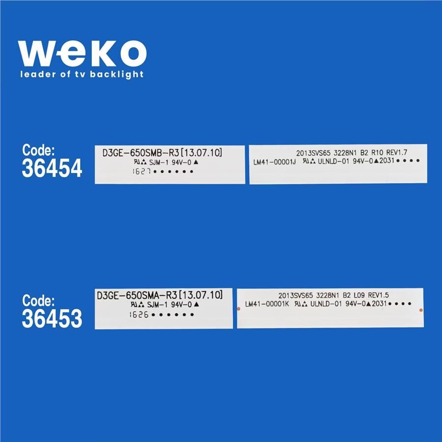 Wkset-5426 36453X6 36454X6 D3ge-650 12 Adet Led Bar