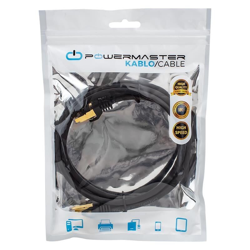 Powermaster Cat7 1 Metre 10Gbps 600Mhz LAN Ethernet Kablosu