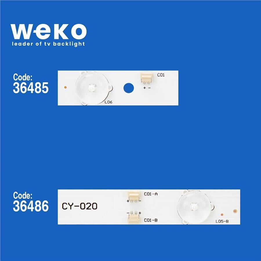 Wkset-5435 36485X2 36486X1 Js-D-Jp4320-091Ec 3 Adet Led Bar