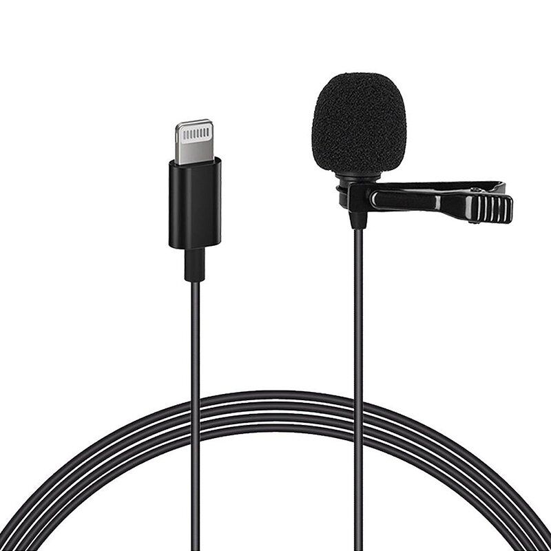 Magicvoice JH-041 Cep Telefonu için Lightning Youtuber Yaka Mikrofonu