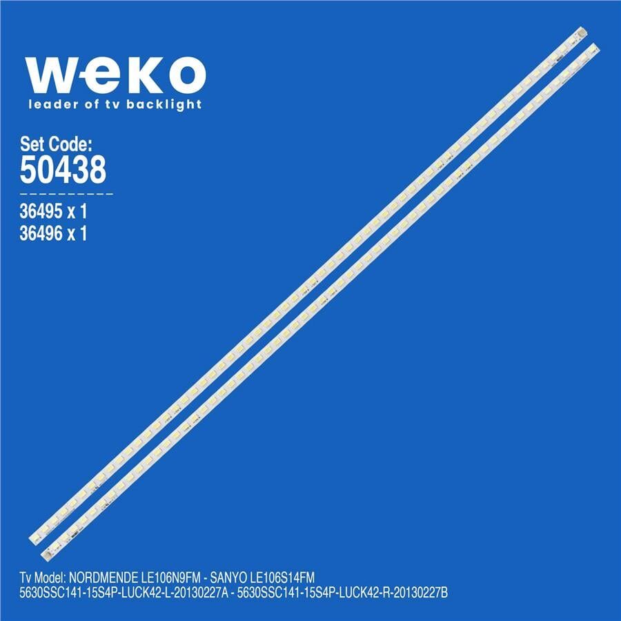 Wkset-5438 36495X1 36496X1 5630Ssc141-15S4P-Luck42 2 Adet Led Bar (60Led)