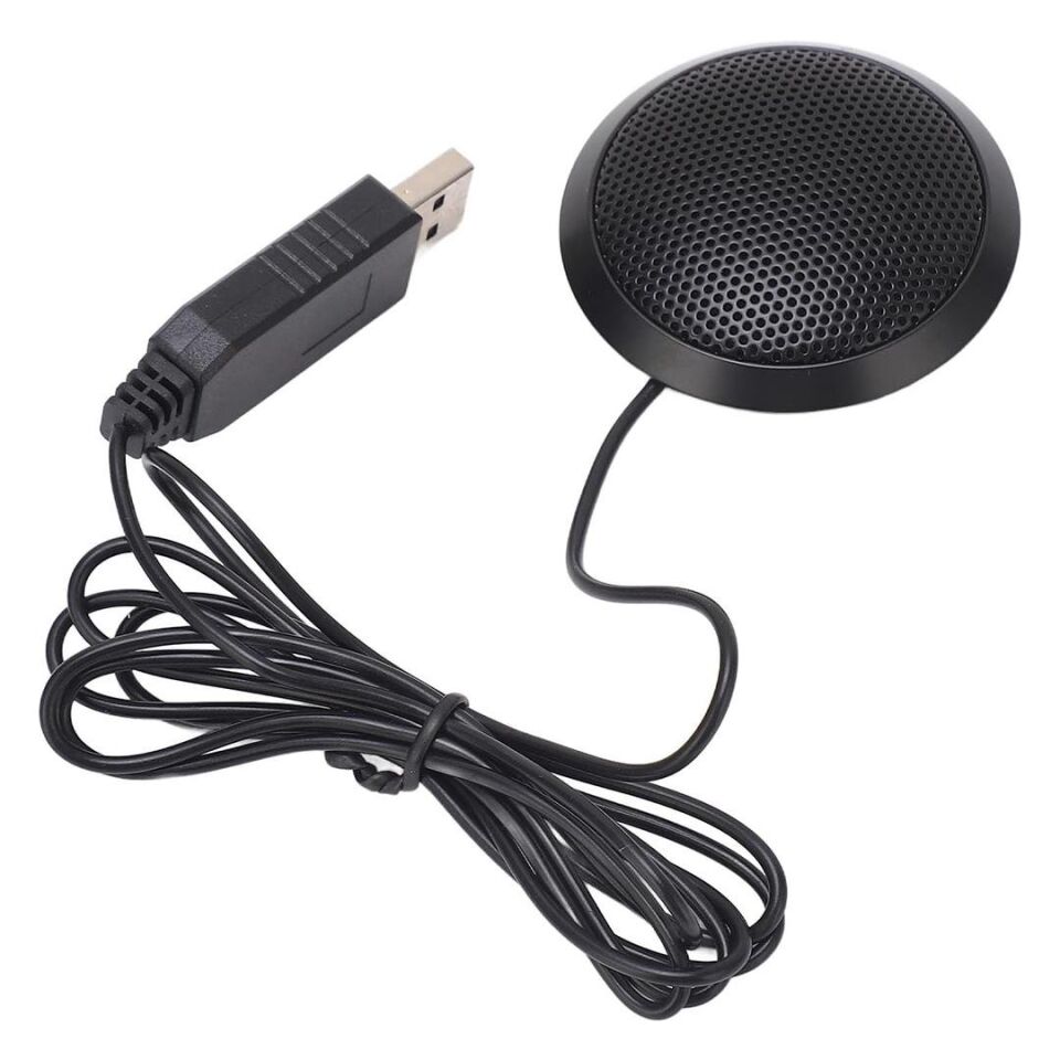 Haiki HK-102 USB 1.5 Metre Kablolu Masaüstü Toplantı Podcast Mikrofonu