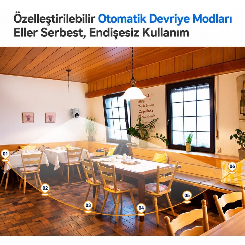 IMOU IPC-PS2MP-5R1 Ranger PS2M Poe 2.8Mm Lens İki Yönlü Ses Renkli Gece Görüş 5MP İç Mekan Bullet Kamera