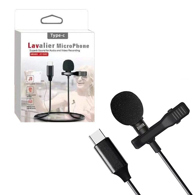 Magicvoice JH-042 Cep Telefonu için Type-C Youtuber Yaka Mikrofonu