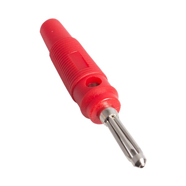 Powermaster IC-238B Fiş Banan Silikonlu Jack Kırmızı