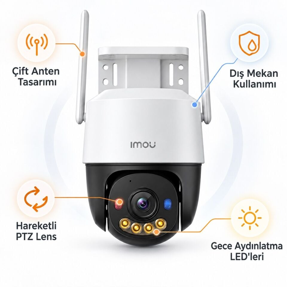 Imou IPC-K7FP-5V0W Cruiser SC Dış Mekan 5MP 3K Wi-fi PT Kamera