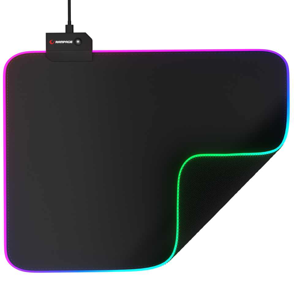 Rampage MP-21 Pulsar M Rgb Ledli 252X328X3 Mm Siyah Oyuncu Mouse Pad