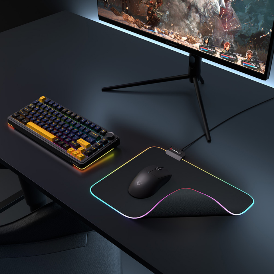 Rampage MP-21 Pulsar M Rgb Ledli 252X328X3 Mm Siyah Oyuncu Mouse Pad