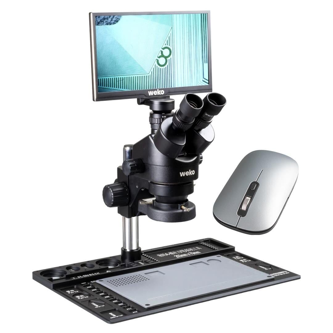 Weko 20-130X 28MP 60FPS 11.6 Inch Dijital Trinoküler Mikroskop