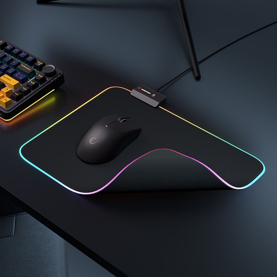 Rampage MP-23 Blitz M Rgb Ledli 252X328X3 Mm Siyah Oyuncu Mouse Pad