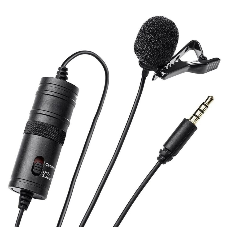 Haiki HK-401 Profesyonel Youtuber Kamera Telefon Yaka Mikrofonu