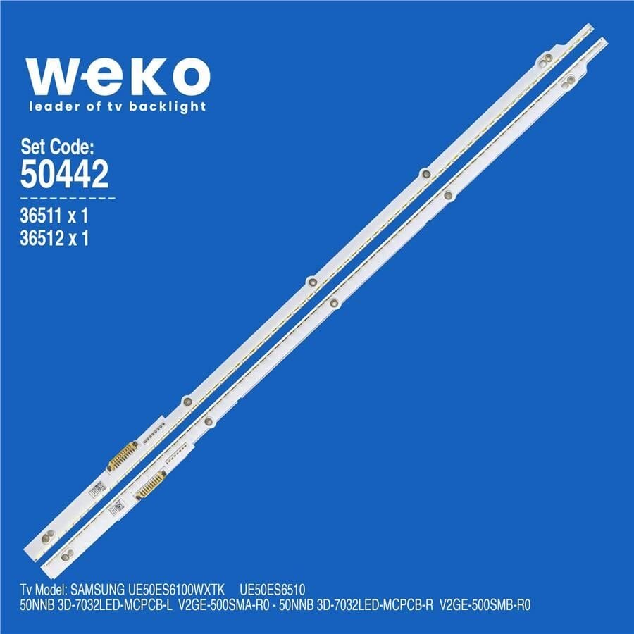 Wkset-5442 36511X1 36512X1 50Nnb 3D-7032Led-Mcpcb 2 Adet Led Bar (76Led)