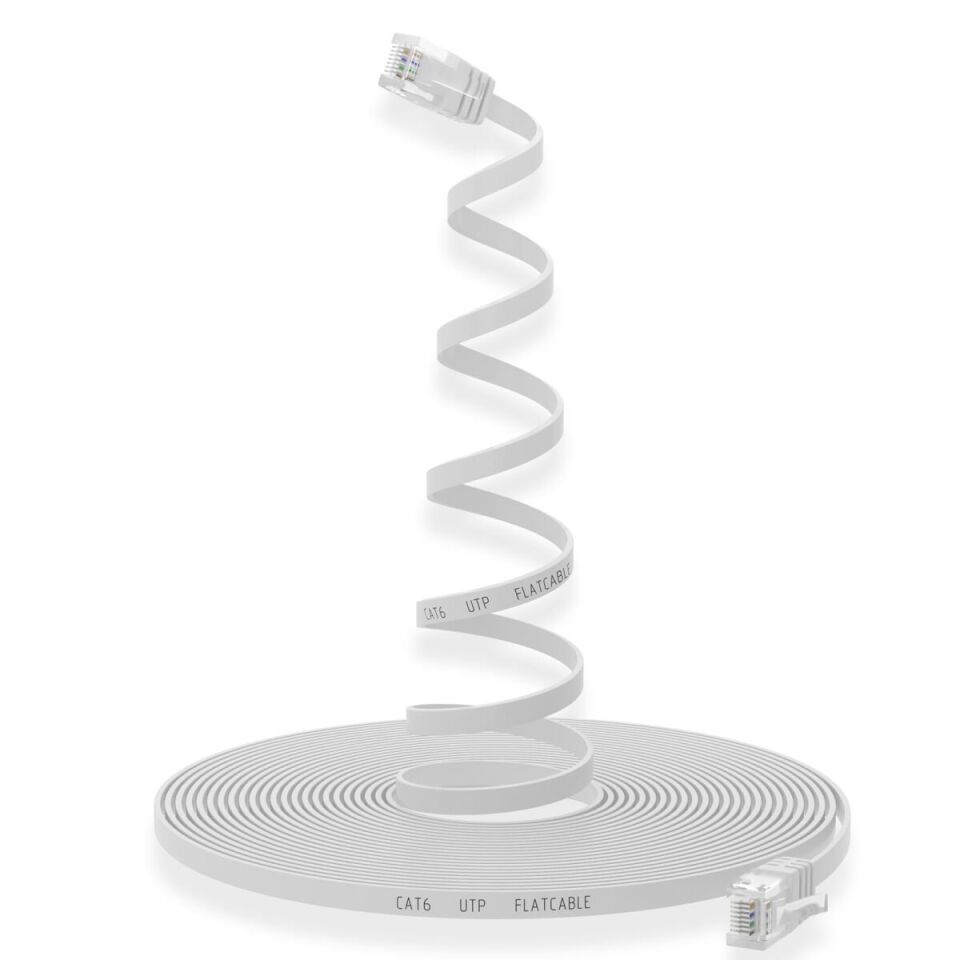 Powermaster 2 Metre Cat6 Yassı İnternet Kablosu