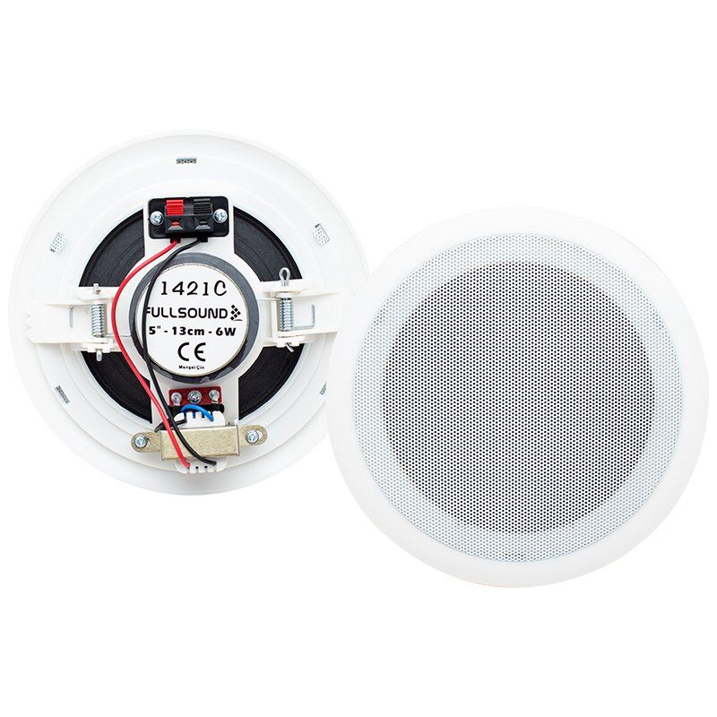 Fullsound 1421C 13 Cm 8 Ohm Beyaz 6 W Alçıpan Trafolu Hoparlör