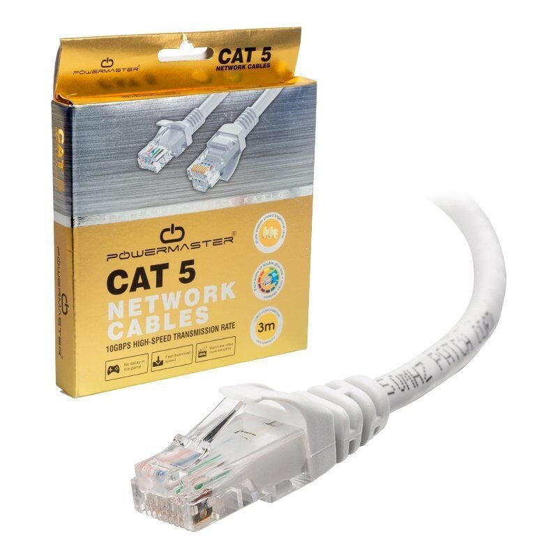 Powermaster PM-7959 Cat5 3 Metre Ethernet Network Kablosu