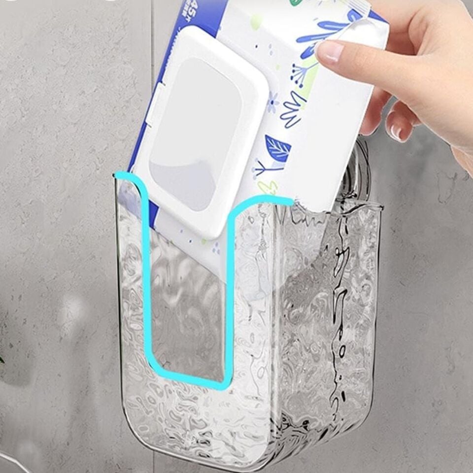 Sunup SN-26822 Çok Amaçlı Duvar Tipi Islak Mendil Tutucu Raf