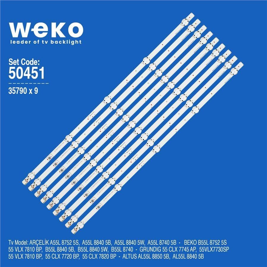 Wkset-5451 35790X9 Arcelık 55 Drt_Rev0.1 - Zvb65600-Aa 9 Adet Led Bar