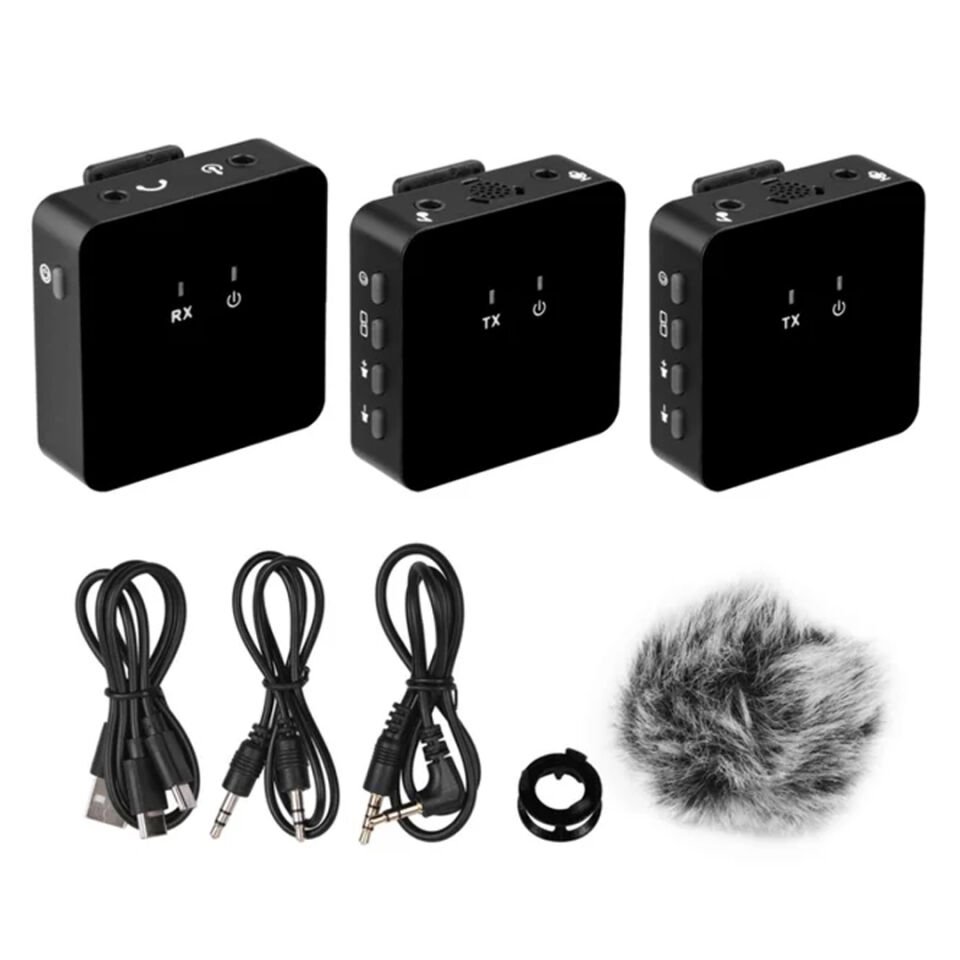 Roof R-602 Wireless Go Alıcı-2 Adet Verici Kablosuz Yaka Mikrofonu