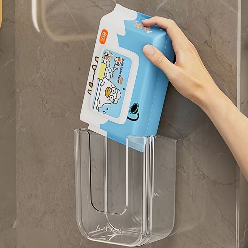 Sunup SN-26821 Duvar Tipi Banyo Islak Mendil Tutucu Raf