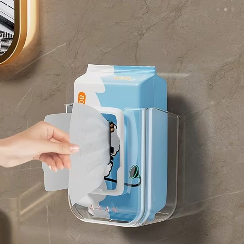 Sunup SN-26821 Duvar Tipi Banyo Islak Mendil Tutucu Raf