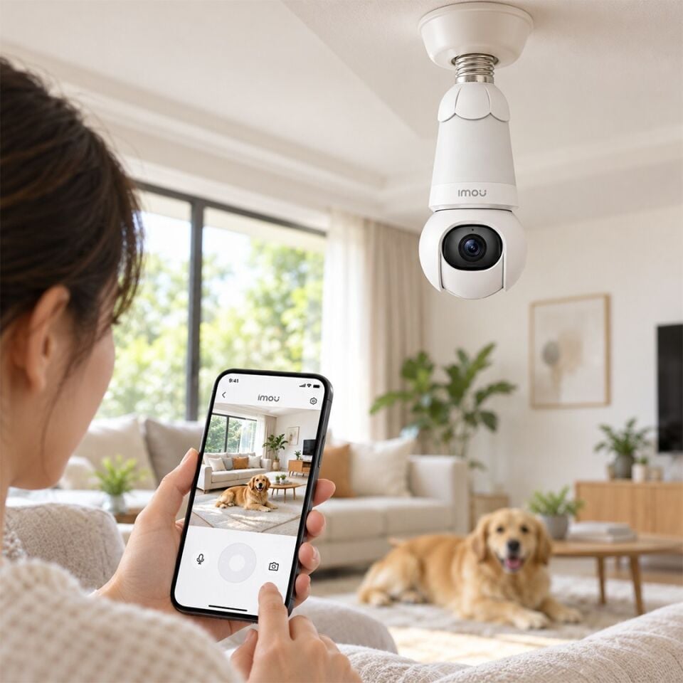Imou 5M0WEB Bulb Cam 5MP E27 Ampul Duy Tipi WiFi Kamera