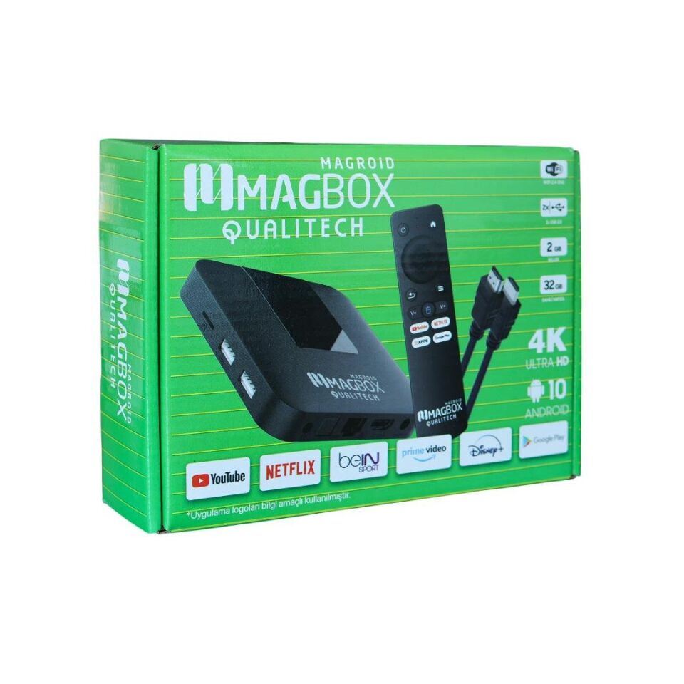 Magbox Magroid Qualitech 2.4G H313 CPU Android TV Box