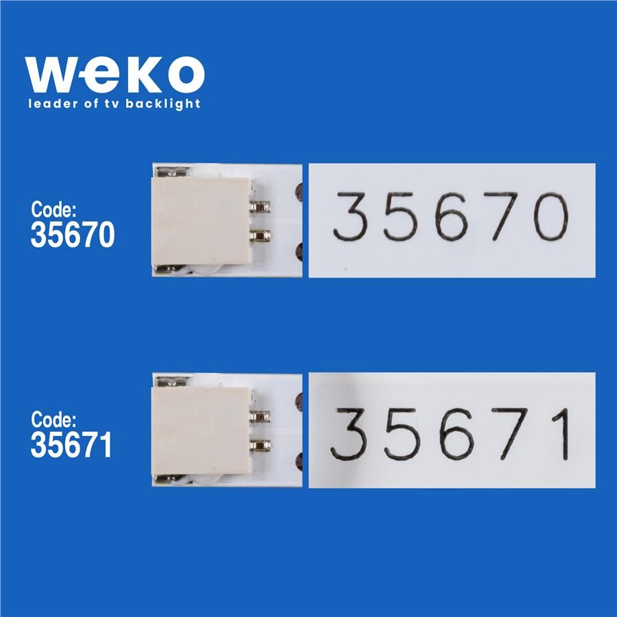 Wkset-5204 35670X4 35671X3 Vestel 55 Uhd Drt 7 Adet Led Bar (7+8Lens)
