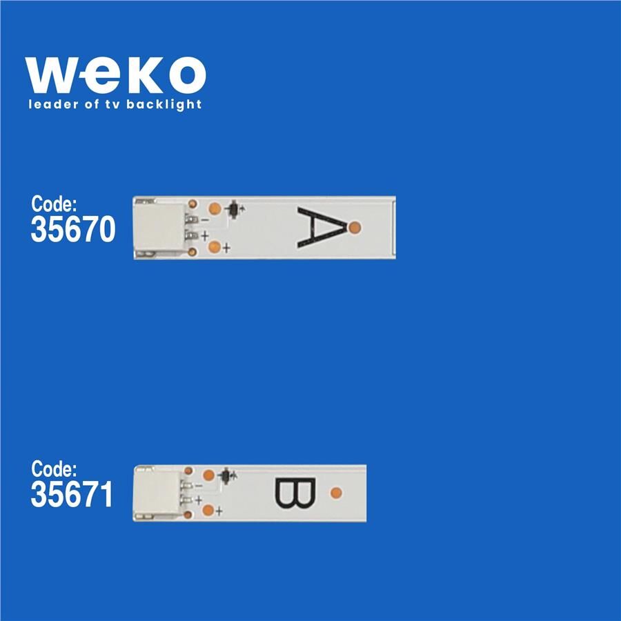 Wkset-5204 35670X4 35671X3 Vestel 55 Uhd Drt 7 Adet Led Bar (7+8Lens)