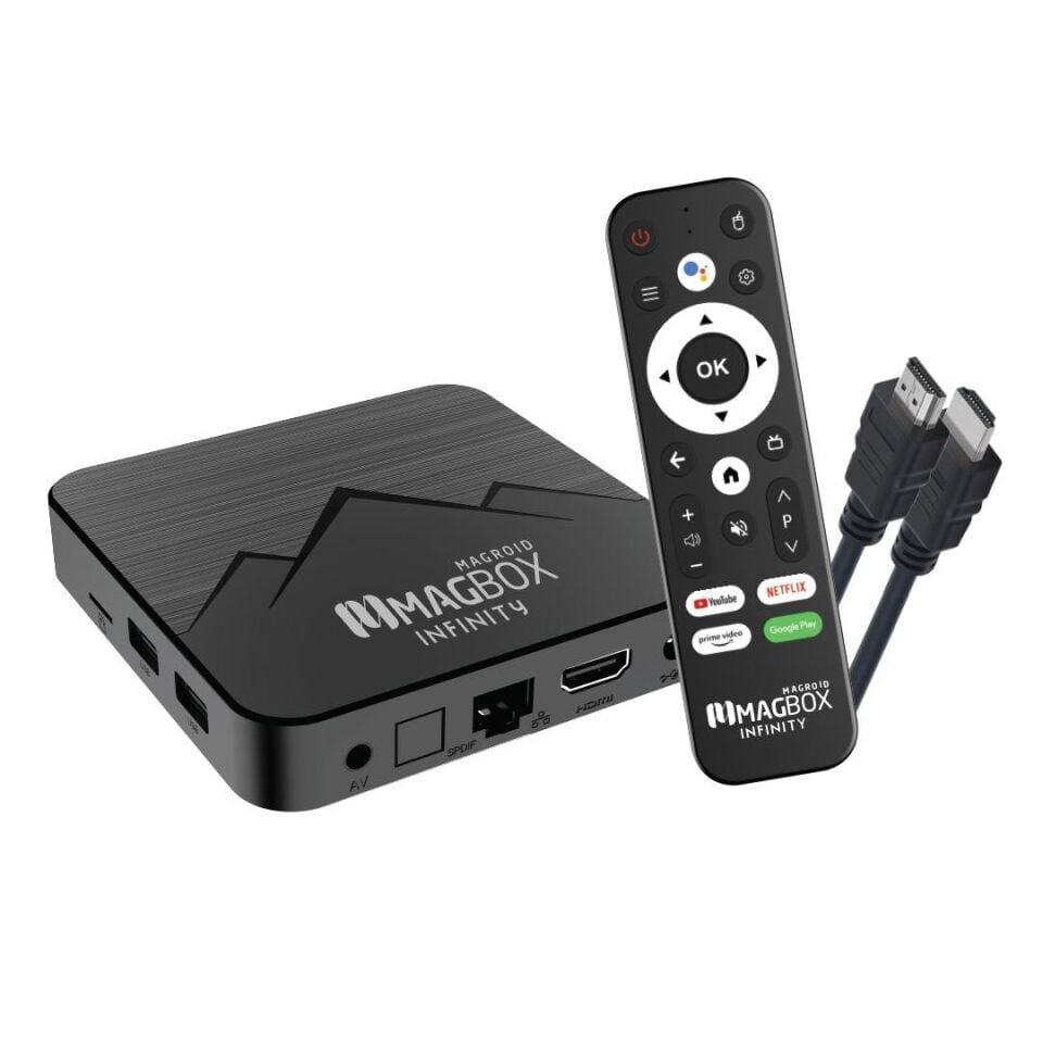 Magbox Magroid Infinty Ses Komut Kumandalı Android TV Box